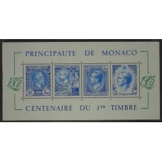 MONACO 1985 Yv BLOQUE 33 HOJA MINT